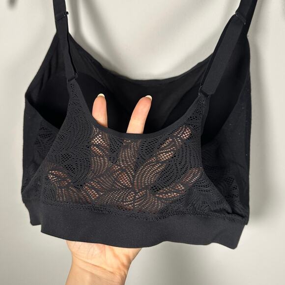 Chantelle Black Wireless Bras Lot of 2 Soft Cup Mesh Lace Comfort Women's XL/XXL - Picture 3 of 9